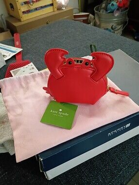 Kate te Spade Red Crab Coin Pouch Charm